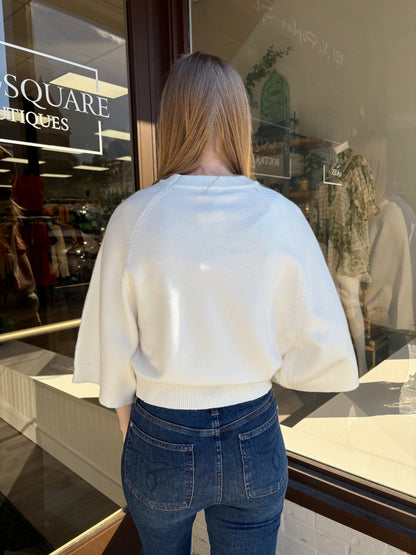 Wide SS Crewneck Sweater