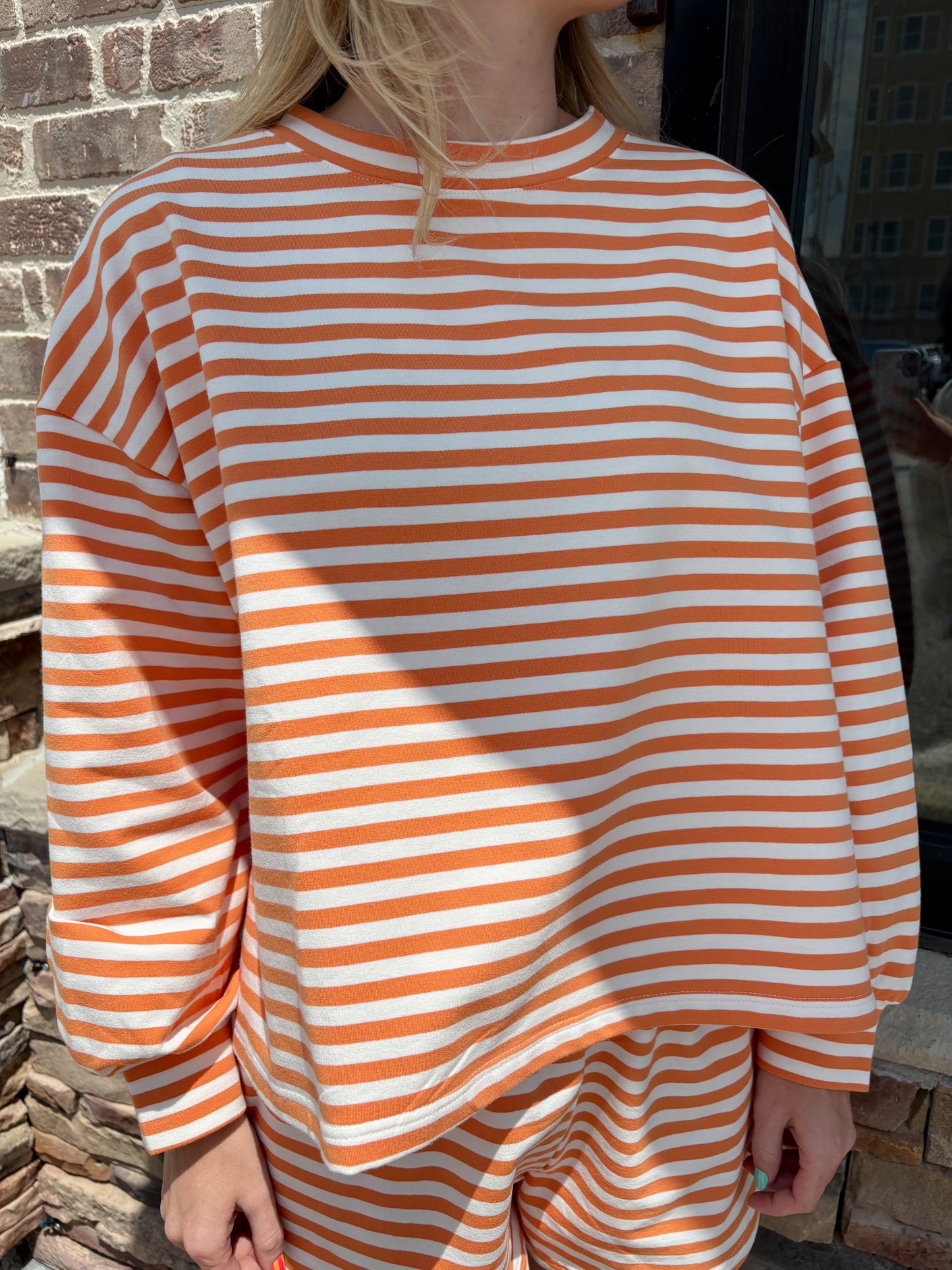 Oversized Striped T-Shirt Top