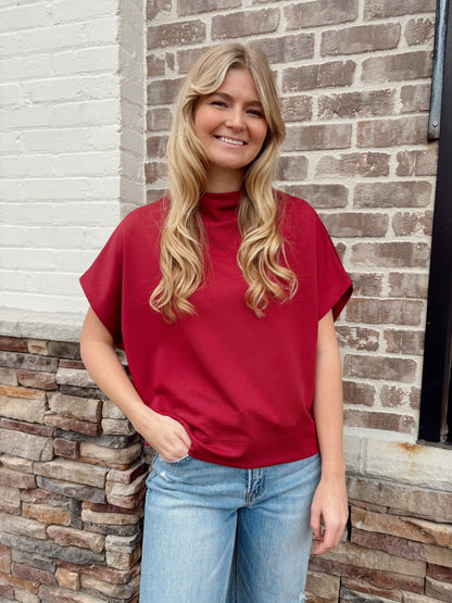 Mock Neck Top