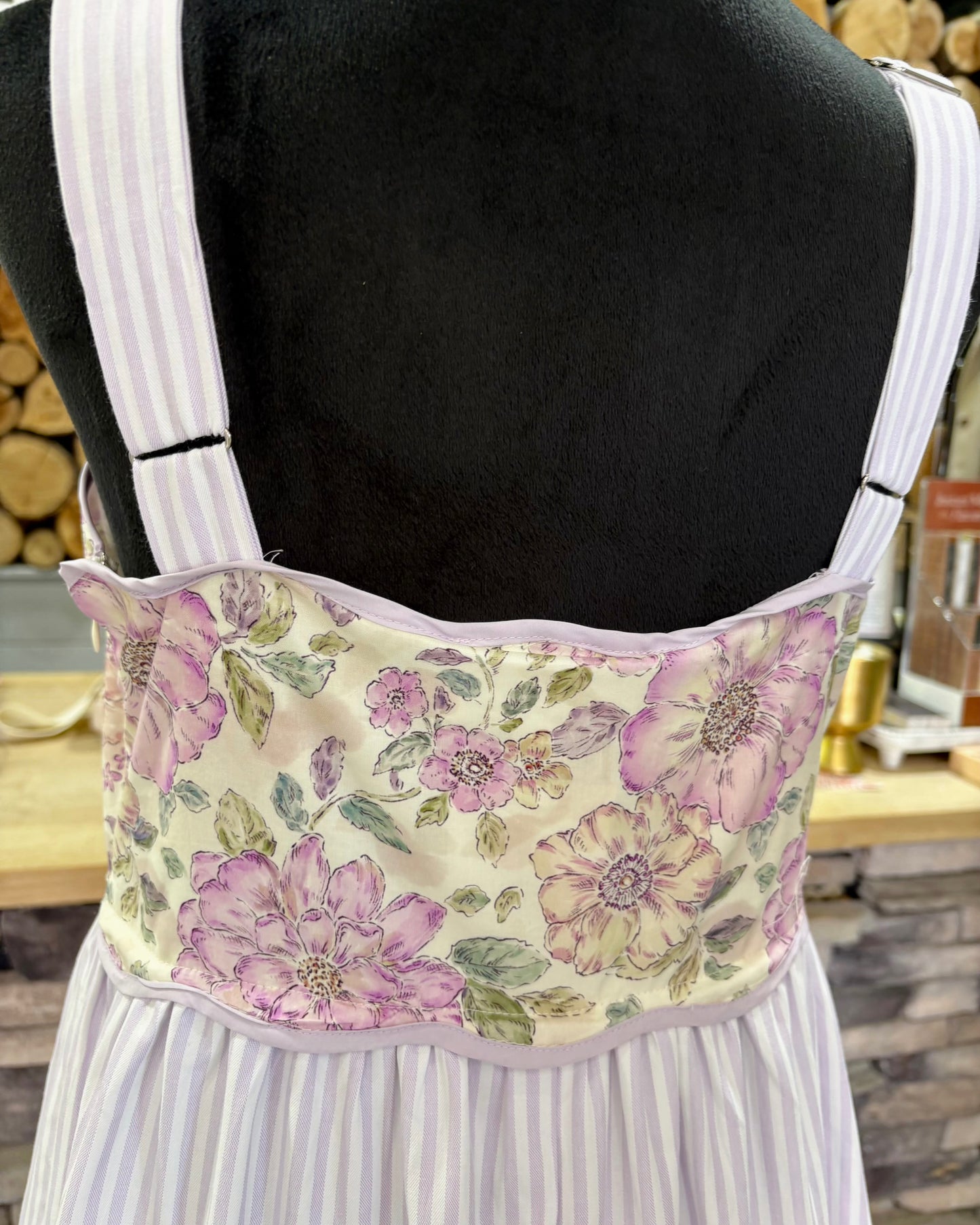 Dreamy Floral & Stripe Tiered Dress