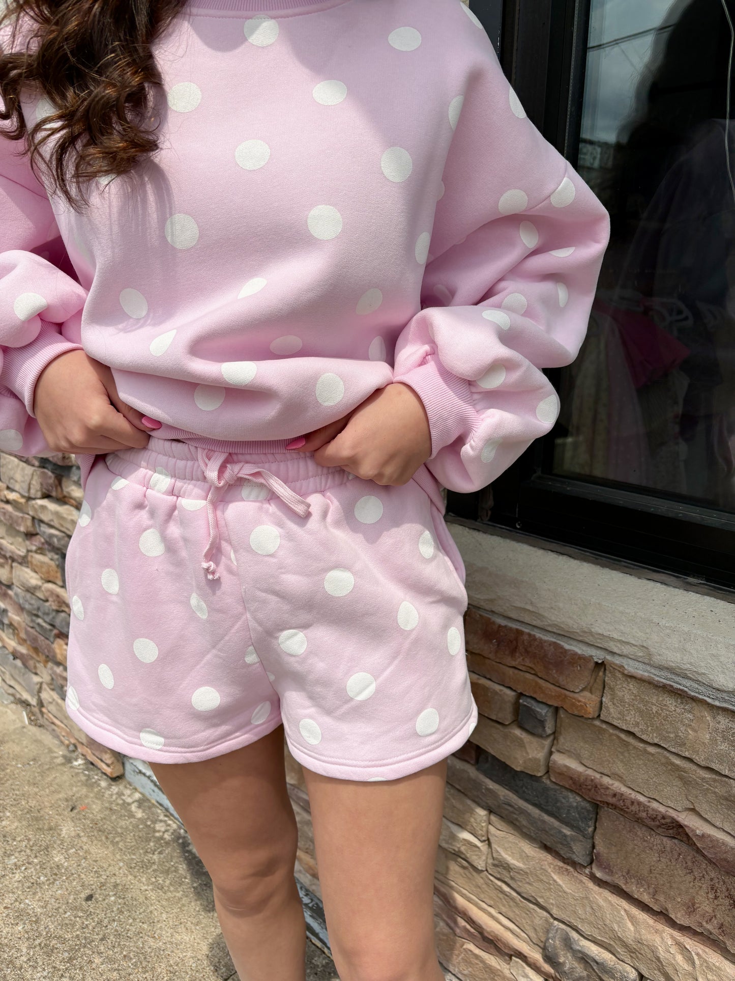 Polka Dot Fleece Set