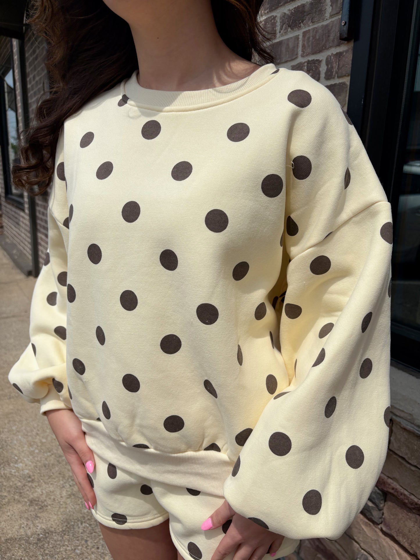 Polka Dot Fleece Set