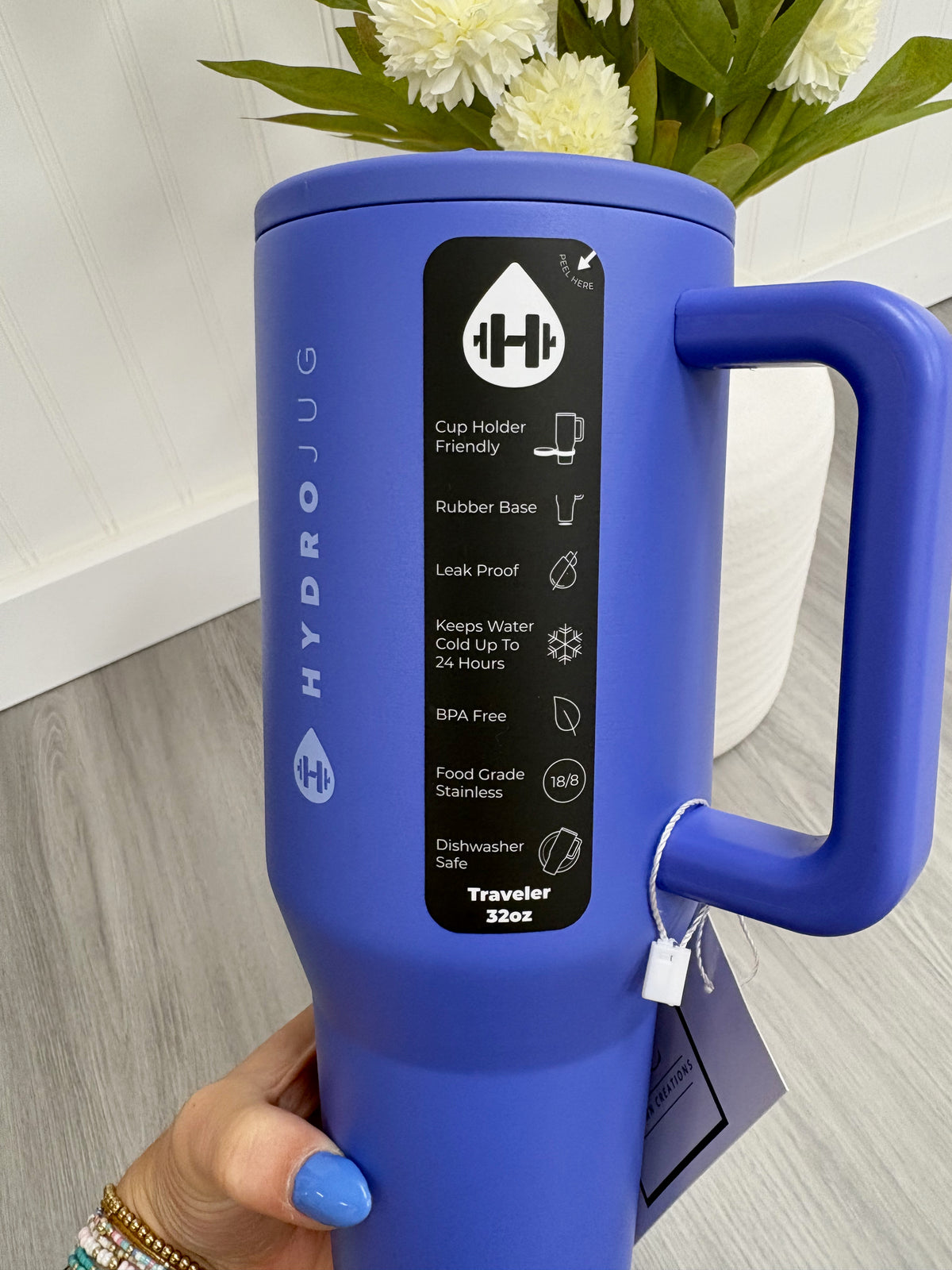 HydroJug 32oz Blue Tumbler