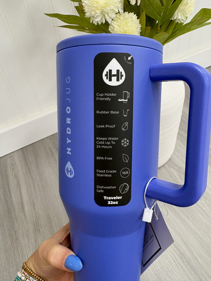HydroJug 32oz Blue Tumbler