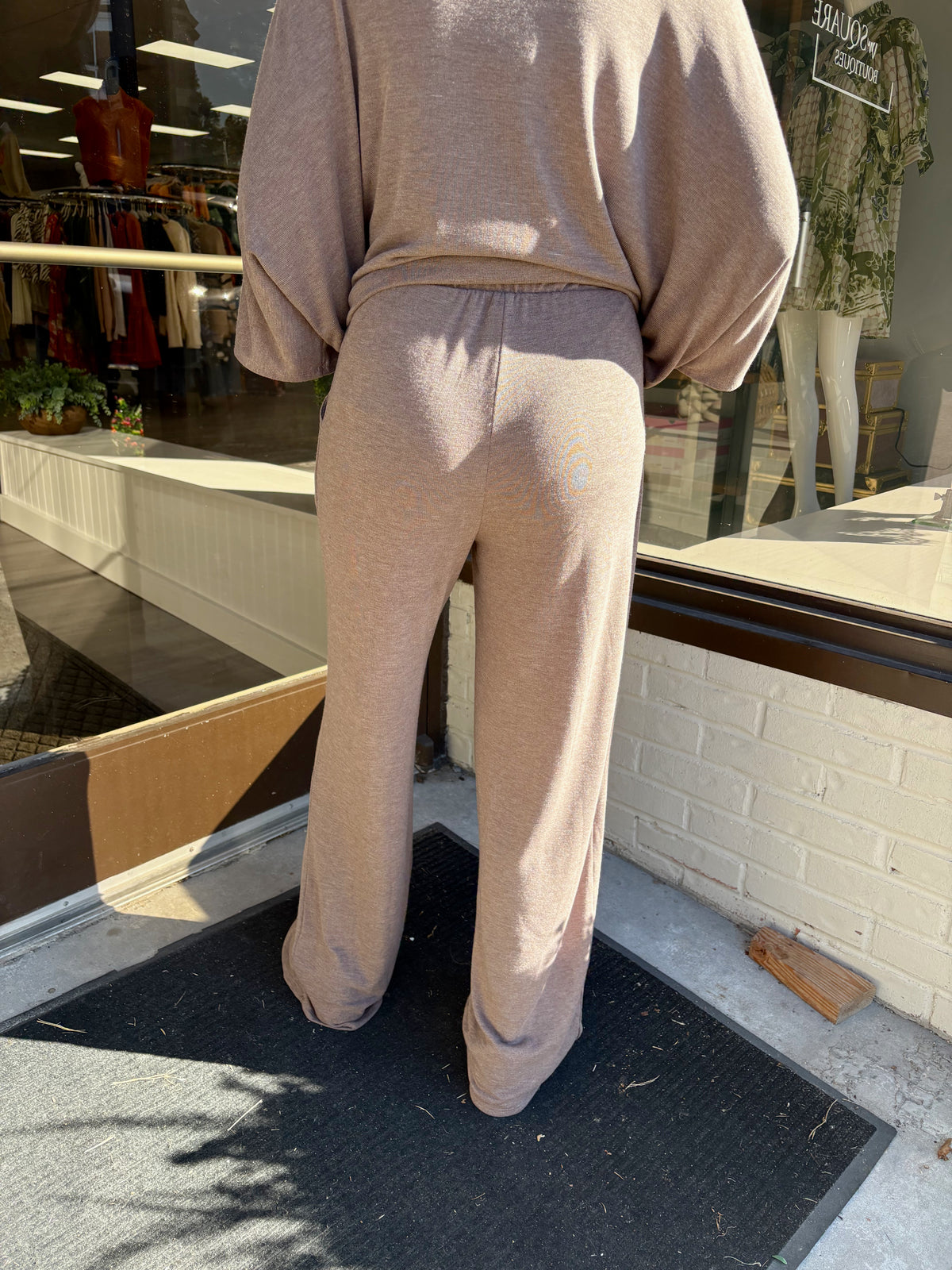 Mid Waist Pleated Wide Plants